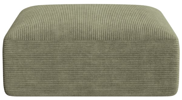 -25 % Dny MOMENTI– Cosmopolitan Design Zelená manšestrová podnožka Campi 90 x 90 cm