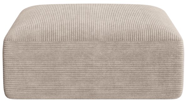 -25 % Dny MOMENTI– Cosmopolitan Design Béžová manšestrová podnožka Campi 90 x 90 cm