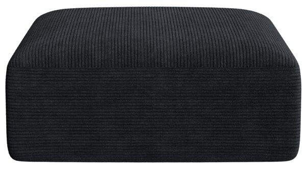 -25 % Dny MOMENTI– Cosmopolitan Design Černá manšestrová podnožka Campi 90 x 90 cm