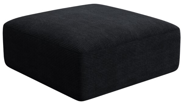 -25 % Dny MOMENTI– Cosmopolitan Design Černá manšestrová podnožka Campi 90 x 90 cm