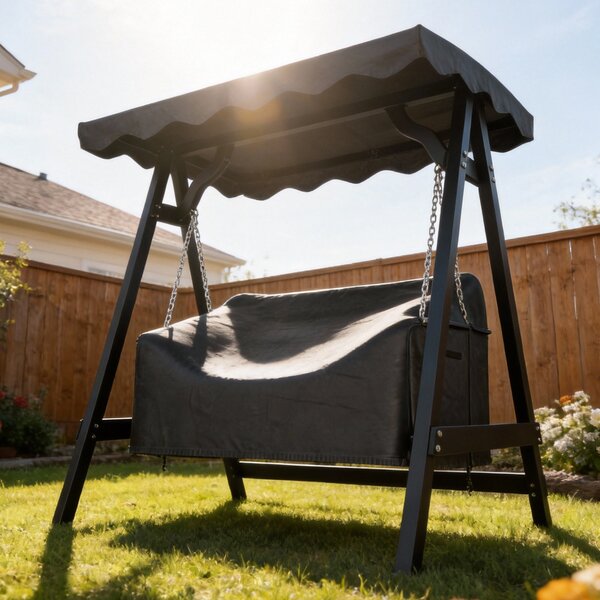 Outsunny kryt na 2místnou houpačku, nepromokavý a větruodolný ochranný kryt pro zahradní houpačku, odolný proti UV, 142 × 76 × 81 cm (56 × 30 × 32 pal