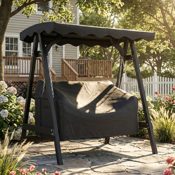 Outsunny kryt na 2místnou houpačku, nepromokavý a větruodolný ochranný kryt pro zahradní houpačku, odolný proti UV, 142 × 76 × 81 cm (56 × 30 × 32 pal