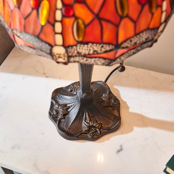 Endon 64092 - Stolní lampa Tiffany DRAGONFLY 2xE27/60W/230V pr. 30 cm