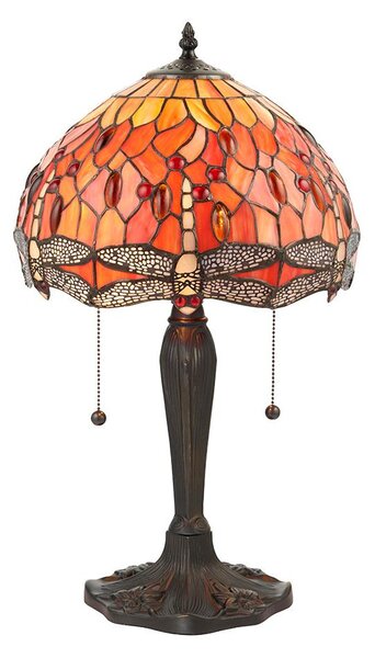 Endon 64092 - Stolní lampa Tiffany DRAGONFLY 2xE27/60W/230V pr. 30 cm