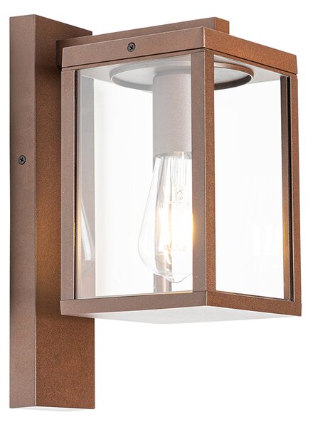 Chytré venkovní nástěnné svítidlo rezavě hnědé IP44 vč. WiFi ST64 - Charlois
