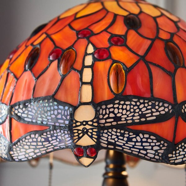Endon 64092 - Stolní lampa Tiffany DRAGONFLY 2xE27/60W/230V pr. 30 cm
