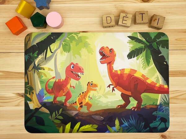 PokojovaDekorace.cz, Dětské prostírání - 093, Dinosaurus, 43x30cm