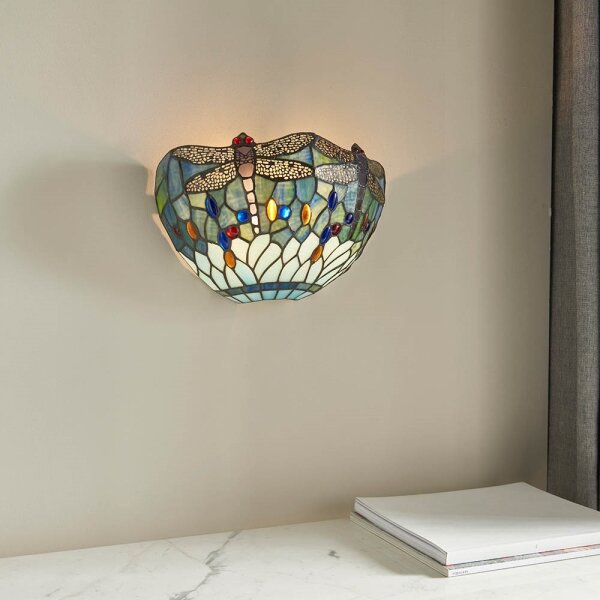 Endon 64102 - Nástěnné svítidlo Tiffany DRAGONFLY 1xE14/40W/230V