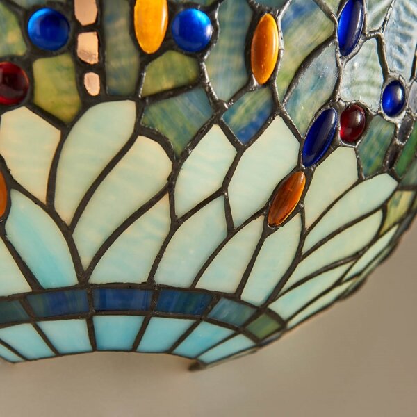 Endon 64102 - Nástěnné svítidlo Tiffany DRAGONFLY 1xE14/40W/230V