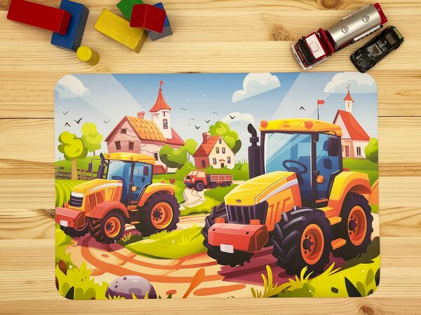 PokojovaDekorace.cz, Dětské prostírání - 091, Traktor, 43x30cm