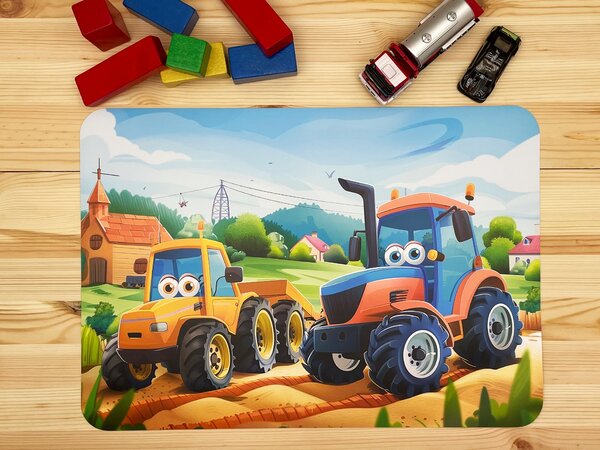 PokojovaDekorace.cz, Dětské prostírání - 081, Traktor, 43x30cm