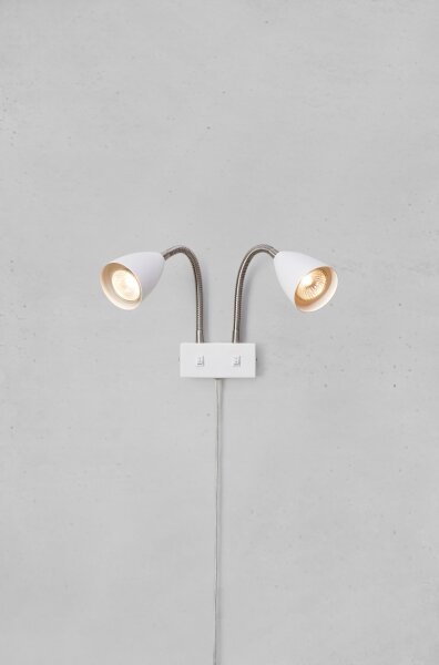 Markslöjd 108900 - Nástěnné bodové svítidlo CIRO 2xGU10/7W/230V bílá