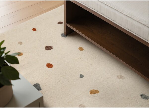 Krémový dětský koberec 120x170 cm Funny Dots – Hanse Home