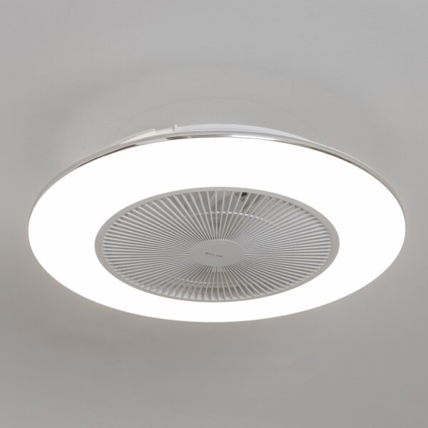 Brilagi - LED Stmívatelné svítidlo s ventilátorem AURA LED/38W/230V bílá + DO