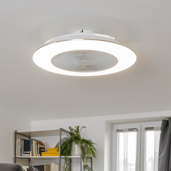 Brilagi - LED Stmívatelné svítidlo s ventilátorem AURA LED/38W/230V bílá + DO