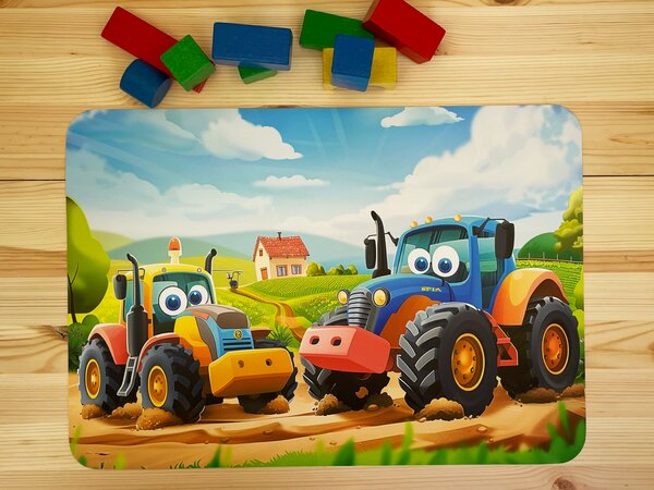 PokojovaDekorace.cz, Dětské prostírání - 082, Traktor, 43x30cm