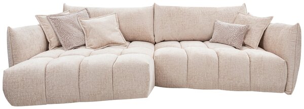 ROHOVÁ SEDAČKA, textil, béžová Lomoco - Sedací soupravy