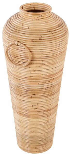 Dekorativní váza ELATIA Ratan 70 cm Přírodní