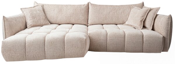 ROHOVÁ SEDAČKA, textil, béžová Lomoco - Sedací soupravy