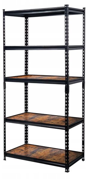 Regál Mega-M LOFT 90 cm x 180 cm x 40 cm v odstínech hnědé