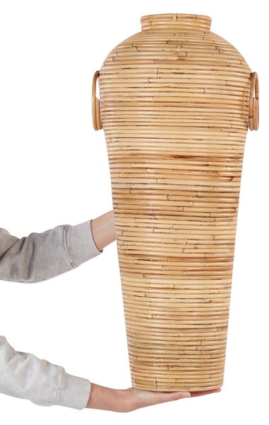 Dekorativní váza ELATIA Ratan 70 cm Přírodní