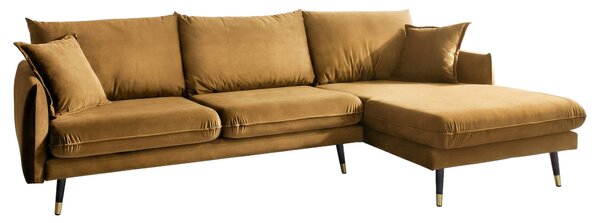 ROHOVÁ SEDAČKA, textil, hořčicově žlutá MID.YOU - Online Only sedačky, Online Only