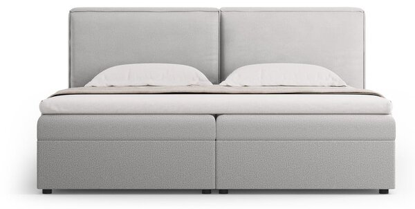 Světle šedá boxspring postel s úložným prostorem 180x200 cm Arendal – Cosmopolitan Design