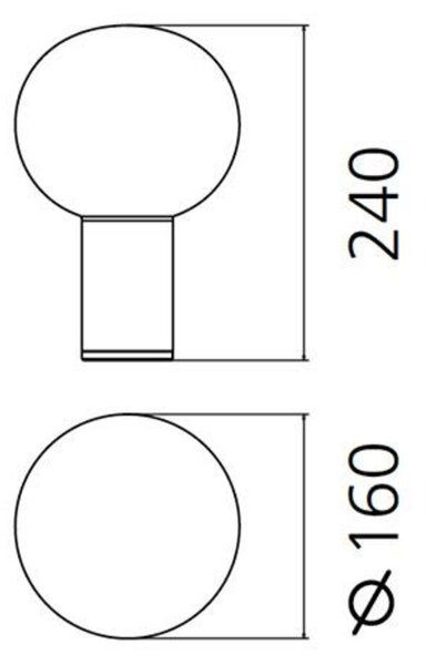 Artemide Laguna 16 stolní lampa - matný bronz 1800160A