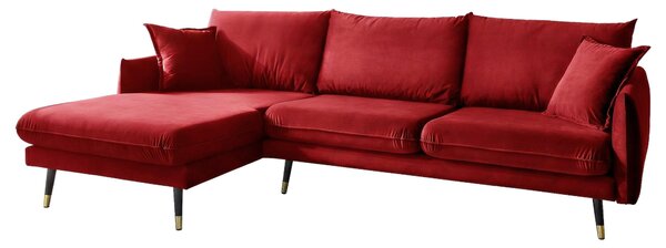 ROHOVÁ SEDAČKA, textil, tmavě červená MID.YOU - Online Only sedačky, Online Only