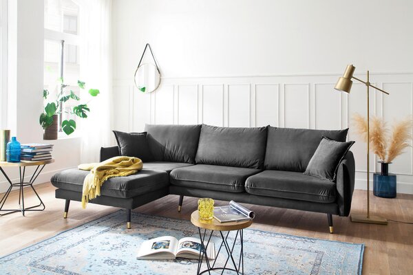 ROHOVÁ SEDAČKA, textil, antracitová MID.YOU - Online Only sedačky, Online Only