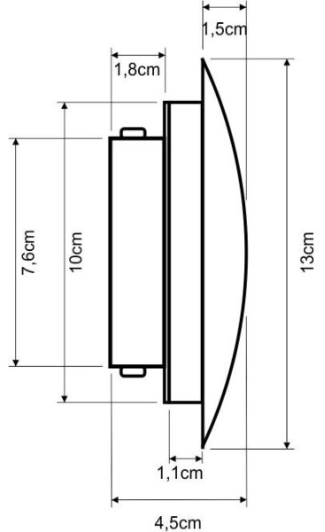 LED Nástěnné svítidlo DROP LED/4W/230V béžová