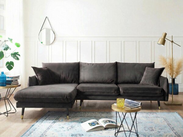 ROHOVÁ SEDAČKA, textil, antracitová MID.YOU - Online Only sedačky, Online Only
