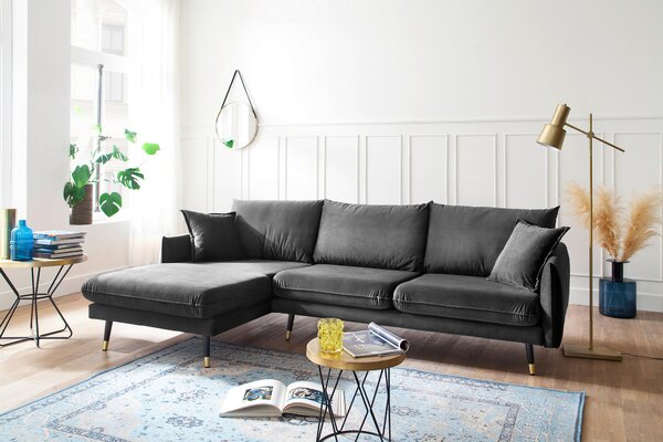 ROHOVÁ SEDAČKA, textil, antracitová MID.YOU - Online Only sedačky, Online Only