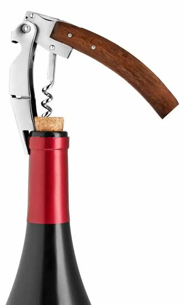 Eva Solo Liquid Lounge vývrtka 15 cm hnědá – designová vývrtka na víno z nerezové oceli