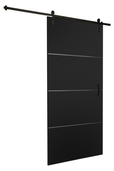 Posuvné dveře RETRO PLUS, 60x205, černá
