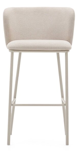 Béžová barová židle (výška sedáku 75 cm) Ciselia – Kave Home