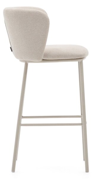 Béžová barová židle (výška sedáku 75 cm) Ciselia – Kave Home