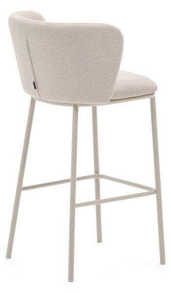 Béžová barová židle (výška sedáku 75 cm) Ciselia – Kave Home