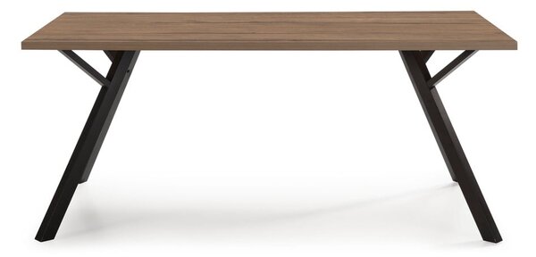 Jídelní stůl s deskou v dekoru ořechového dřeva 90x160 cm Paola – Marckeric
