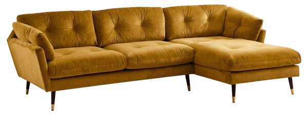ROHOVÁ SEDAČKA, textil, hořčicově žlutá MID.YOU - Online Only sedačky, Online Only