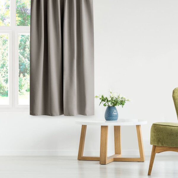 Šedobéžový dimout závěs 200x245 cm Kierra – Restilo