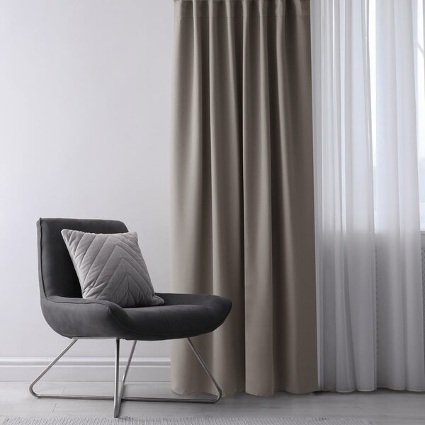 Šedobéžový dimout závěs 200x245 cm Kierra – Restilo
