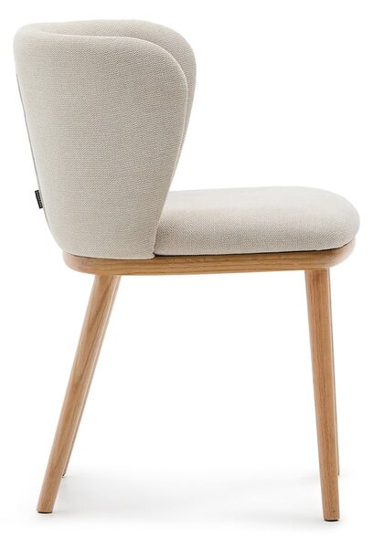 Béžové čalouněné jídelní křeslo Ciselia – Kave Home