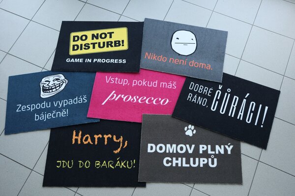 Rohožka Do not disturb (game in progress) 40x60 cm 40x60 cm