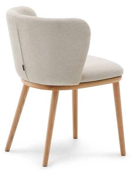Béžové čalouněné jídelní křeslo Ciselia – Kave Home