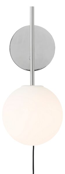 -25 % Dny MOMENTI– Audo CPH Stříbrné kovové nástěnné světlo TR BULB