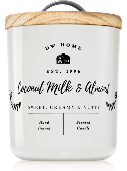 DW Home Coconut Milk & Almond vonná svíčka 241 g