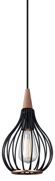 Stropní lampa Drops černá, hnědá Rozměry: Ø 17 cm, výška 28 cm