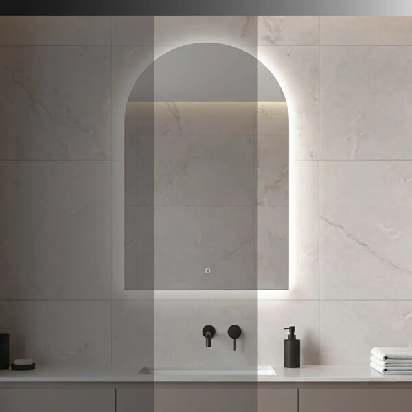 Rea Zrcadlo 90x60 cm s regulovatelným LED osvětlením HOM-01520