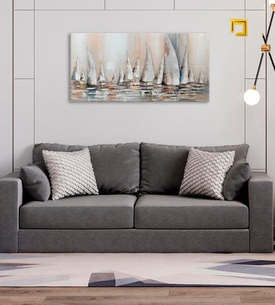 Obraz na plátně Sleva 60 % PLACHETNICE 80x40 cm (skladem)